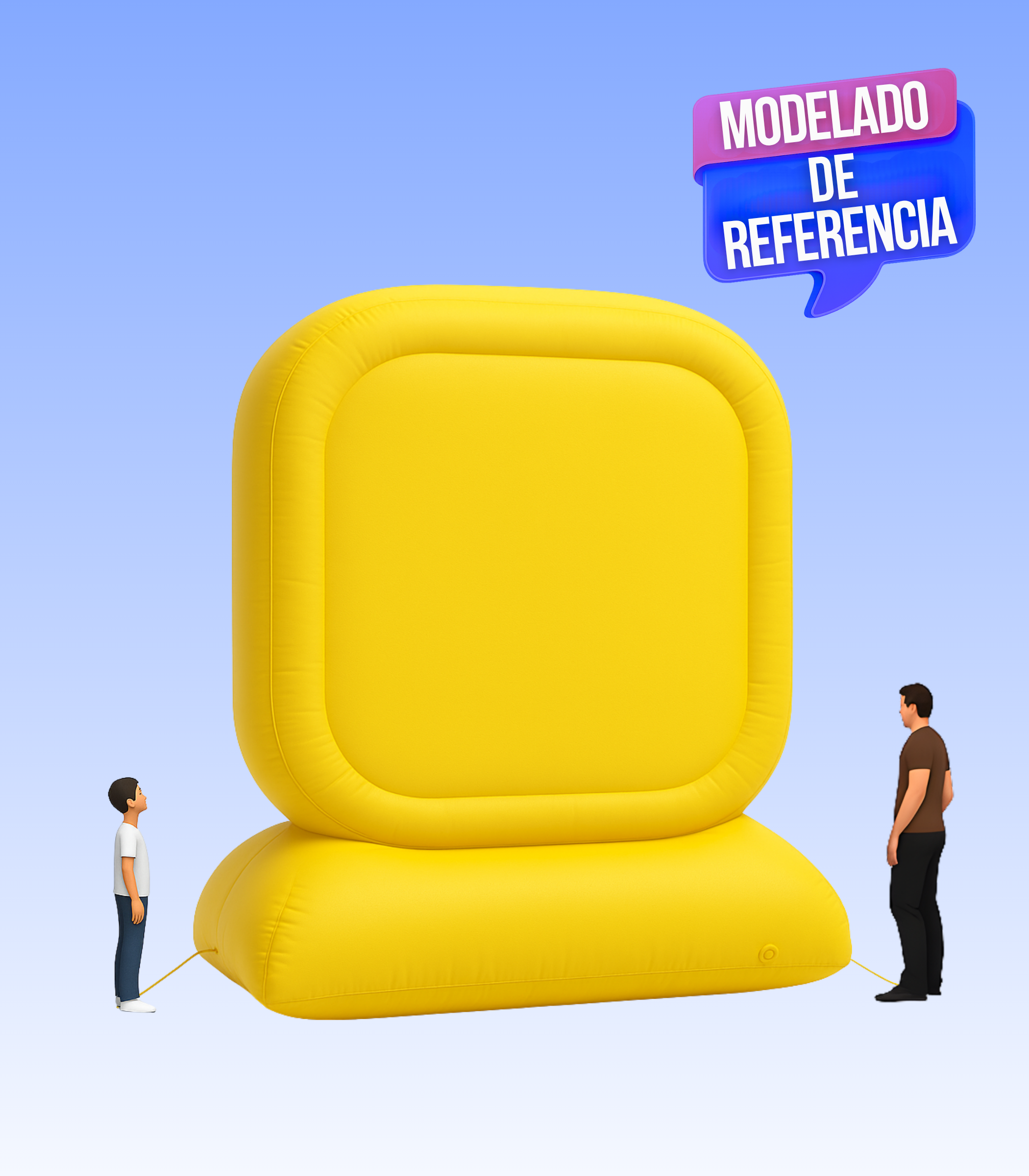 Dumi-Colchon Valla Silueteado Inflable | 1 a 8 metros